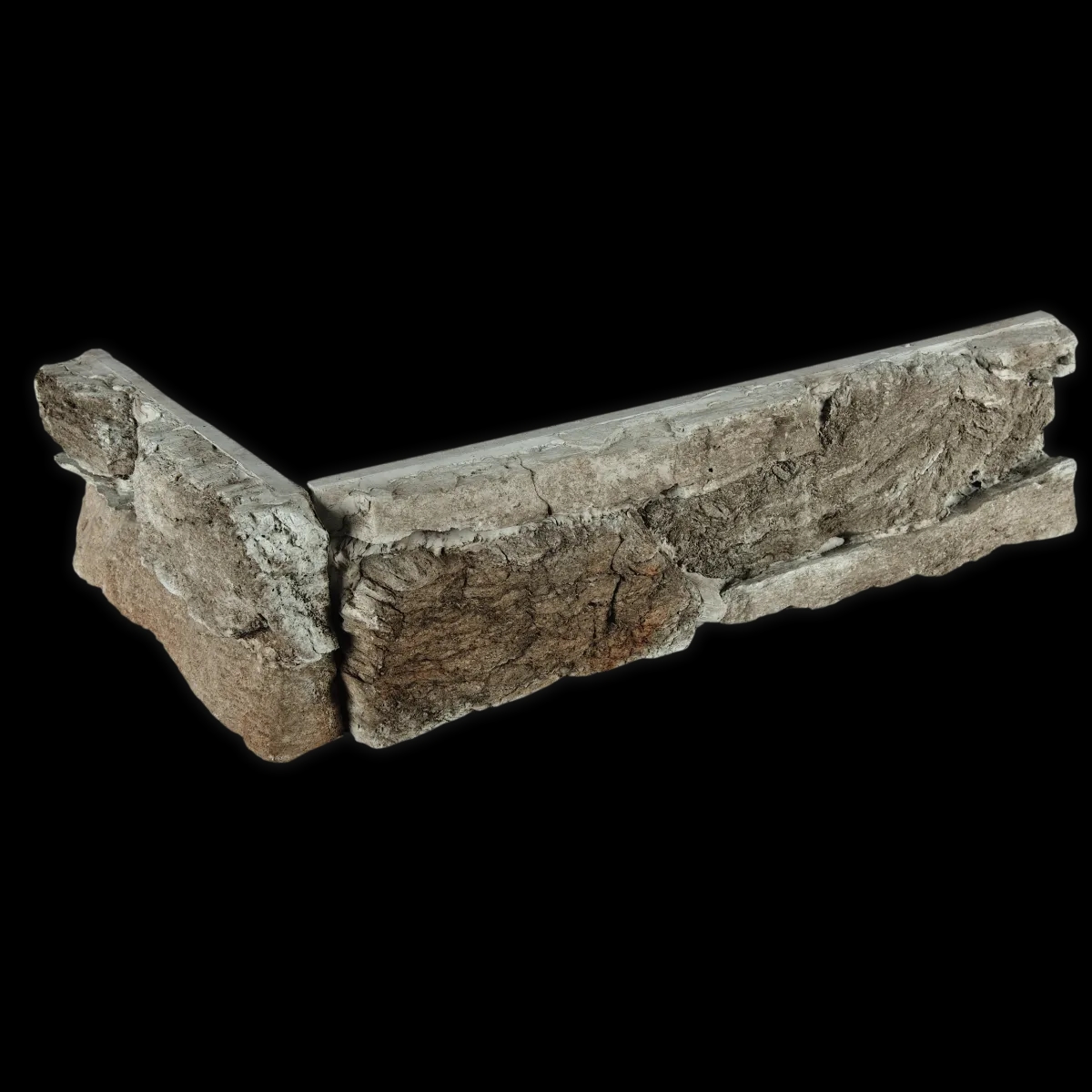 Skala zvrásnená zelený melír - krajovka