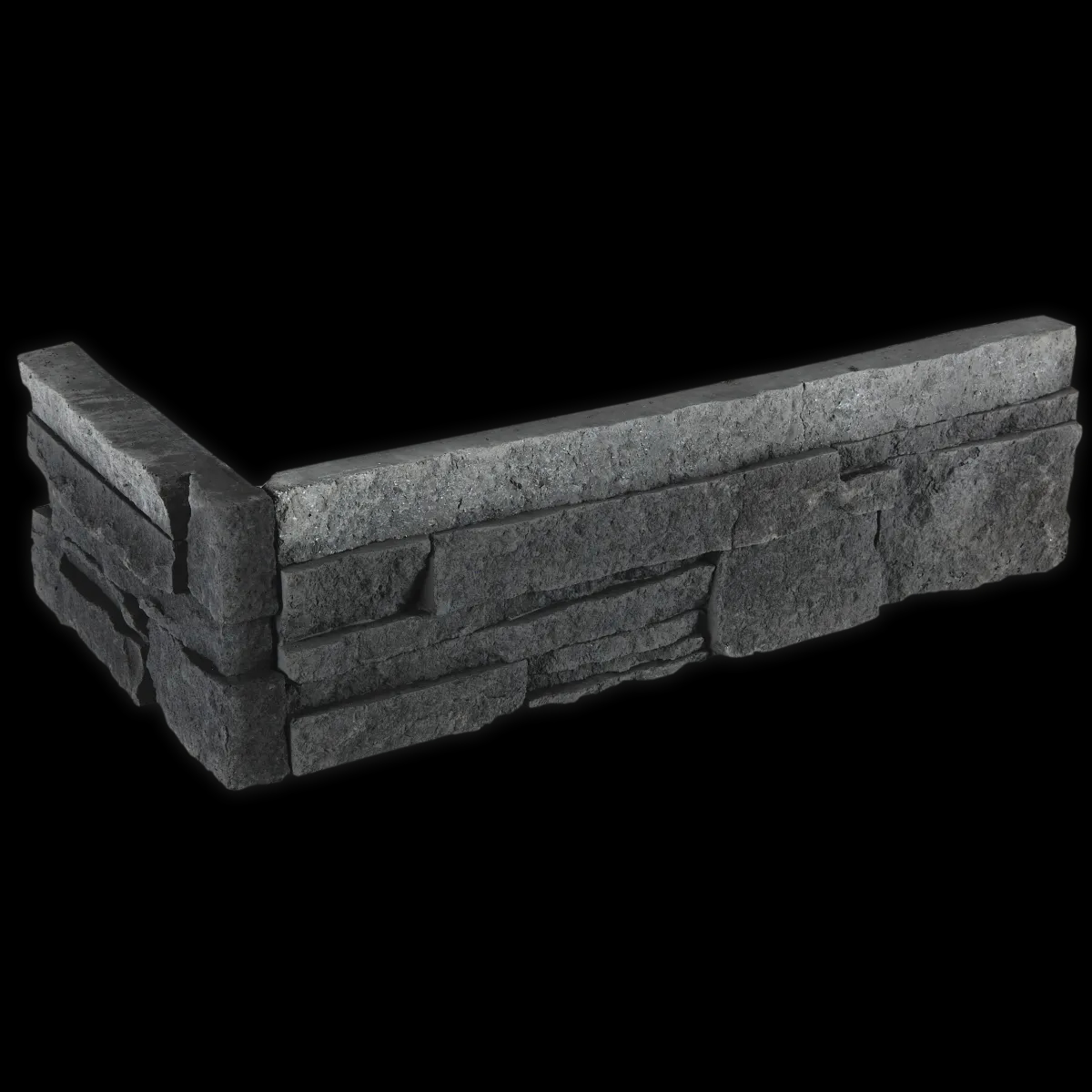 Kameň LÁMANÝ tmavošedý - krajovka